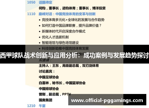 西甲球队战术创新与应用分析：成功案例与发展趋势探讨